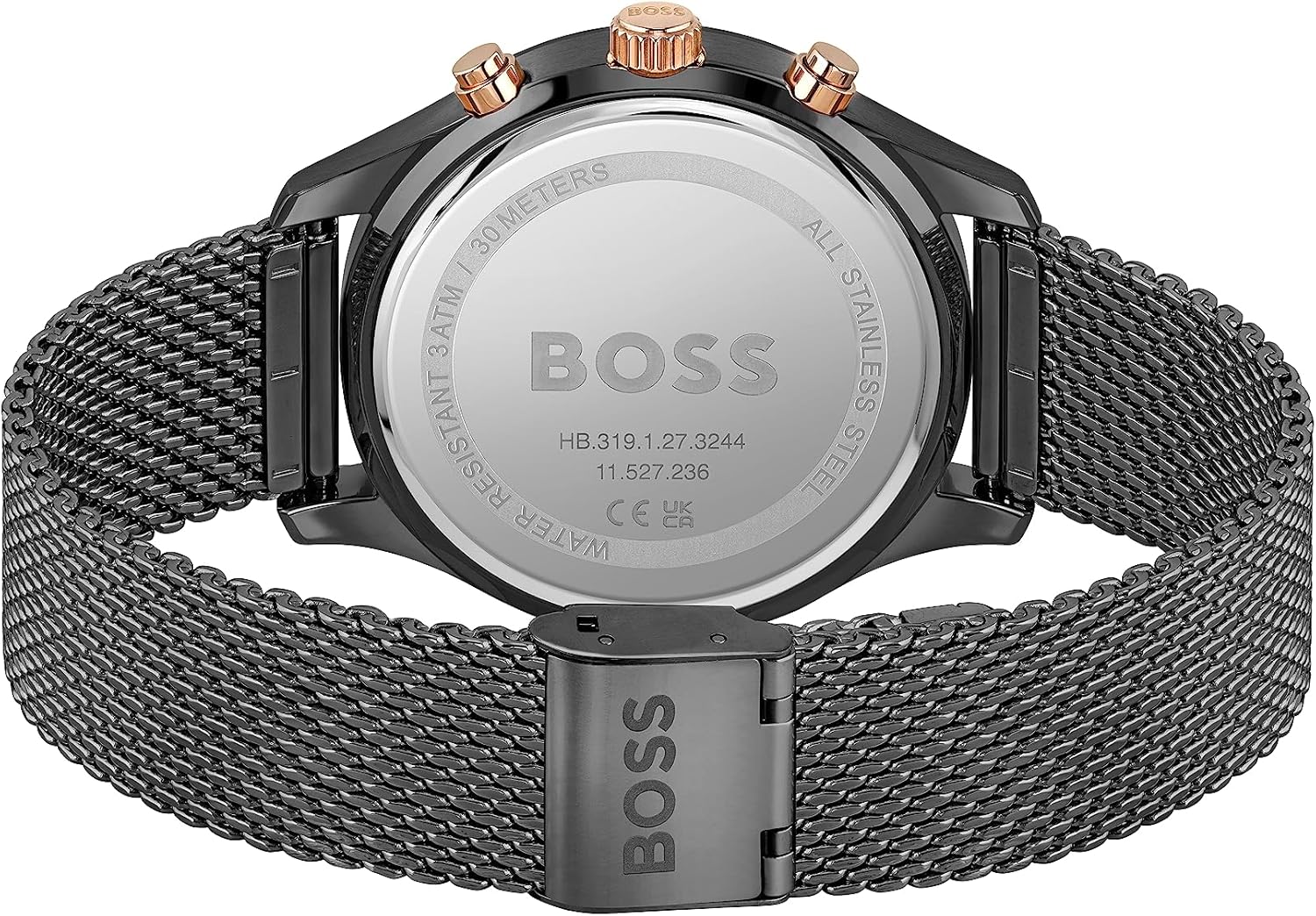 Thumbnail 2 de BOSS Orologio Cronografo al Quarzo da Uomo 42 mm – Collezione ASSOCIATE con Bracciale in Acciaio Inossidabile IP Nero