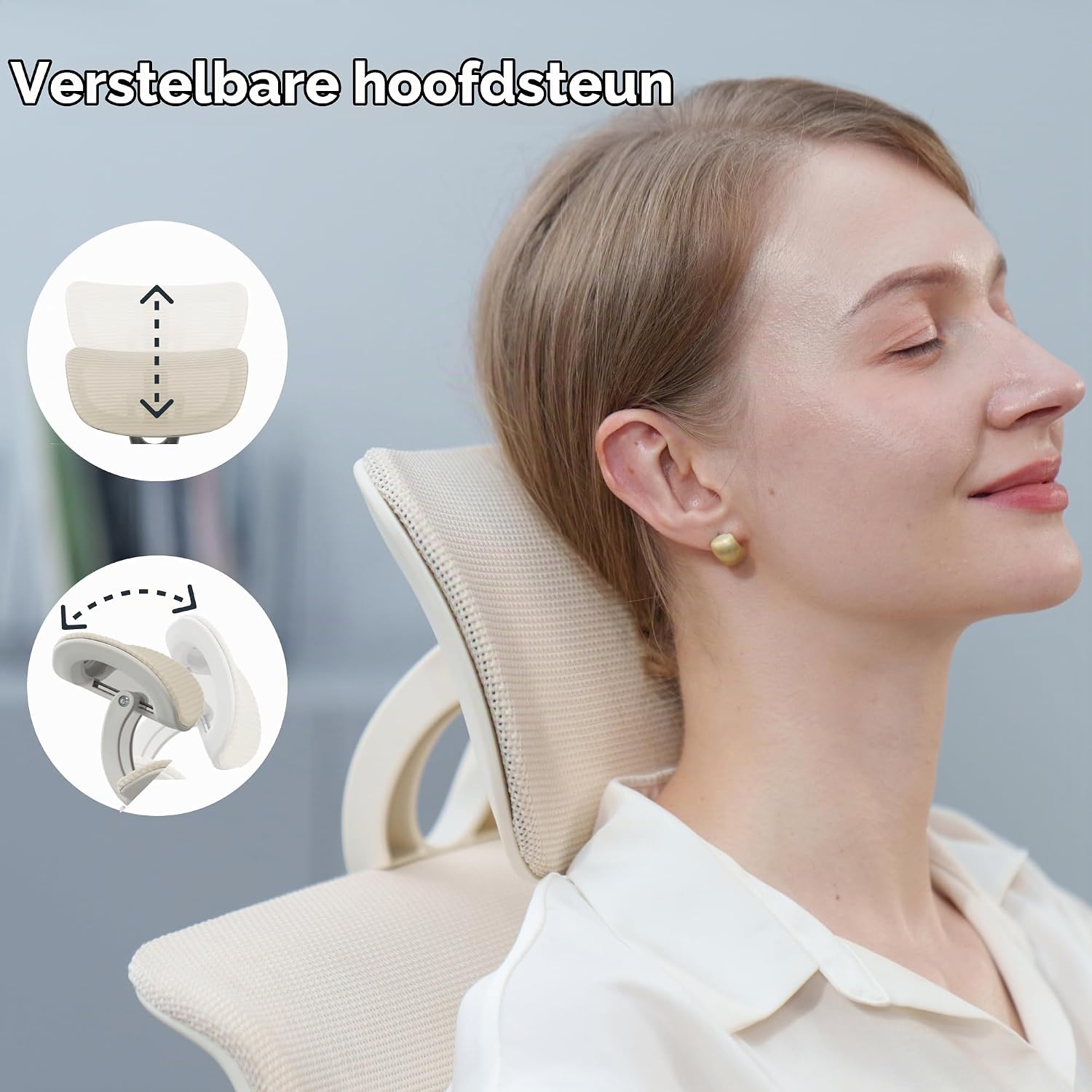 Thumbnail 6 de FLEXISPOT OS1 Series Foldex ergonomische bureaustoel, opvouwbaar, roze