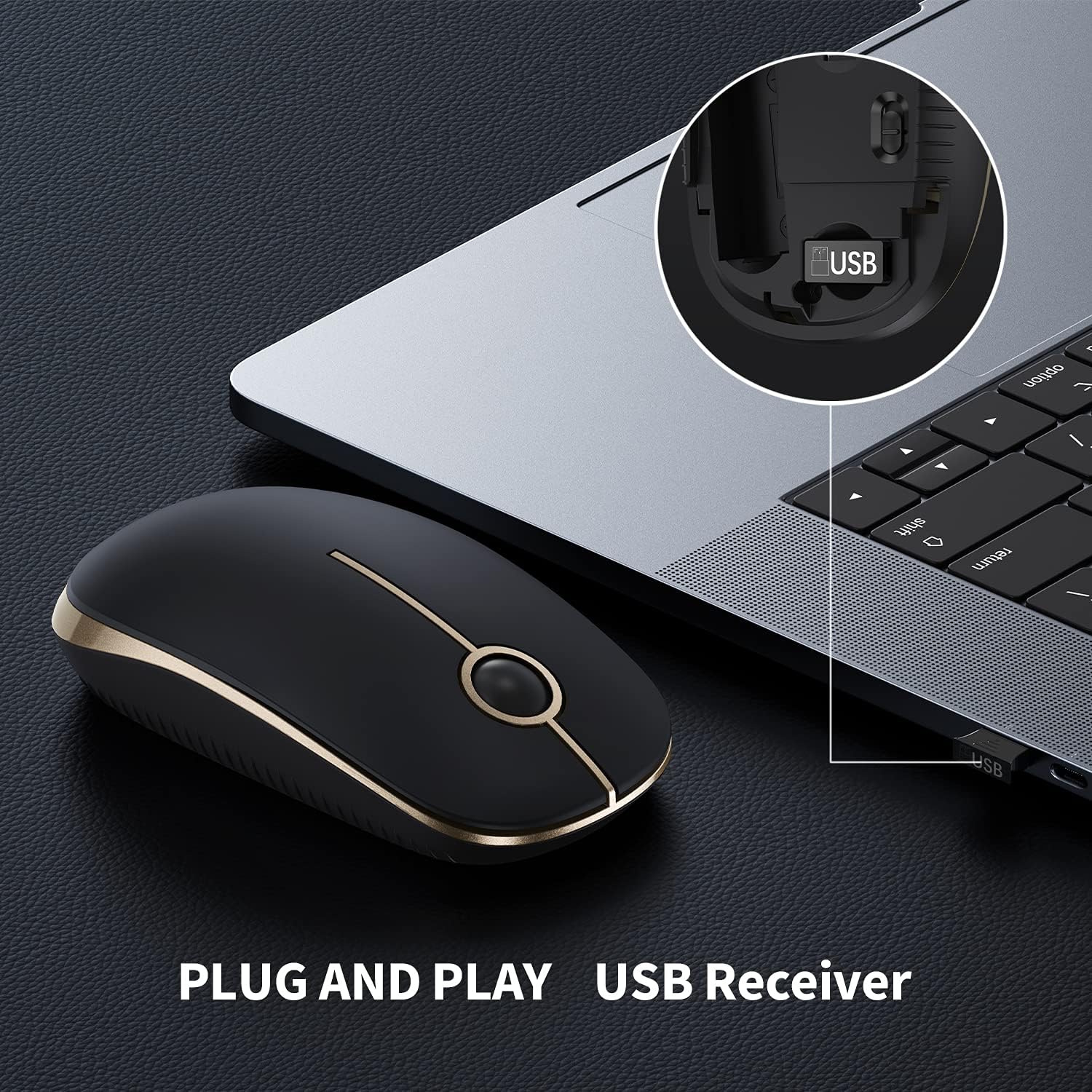 Thumbnail 2 de VssoPlor Wireless Mouse 2.4G 🖱