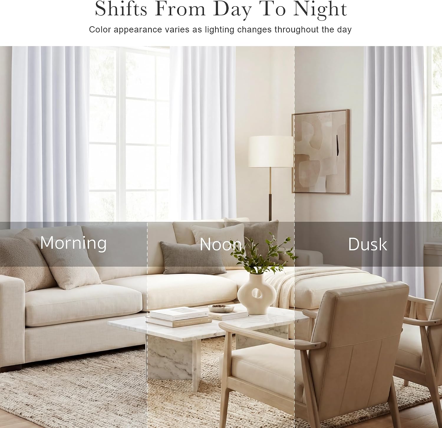 Thumbnail 6 de PONY DANCE White Window Curtains 52 x 45