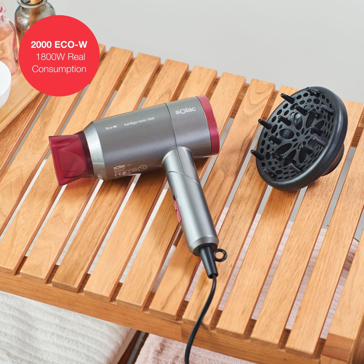 Detalle de Solac Hair & Go Ionic 180 2000 W
