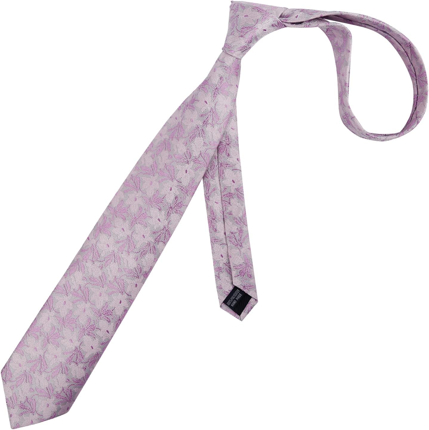 Detalle de Alizeal Mens Flower Necktie Daisy Floral Wedding Set – Multicolour Tie & Pocket Square