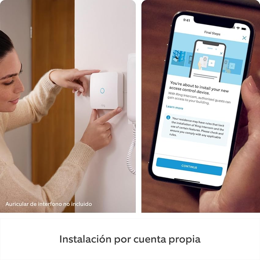 Detalle de Amazon Ring Intercom pack interfono y caja 5 llaves