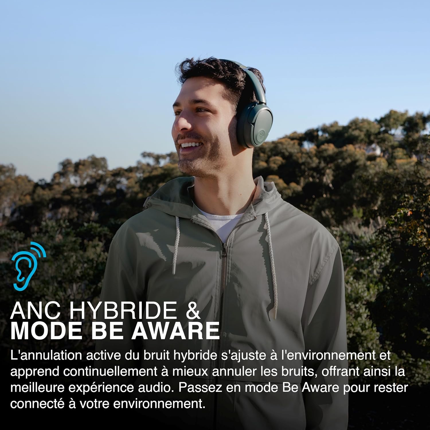 Detalle 2 de JLab JBuds LUX ANC Casque Bluetooth Anti Bruit
