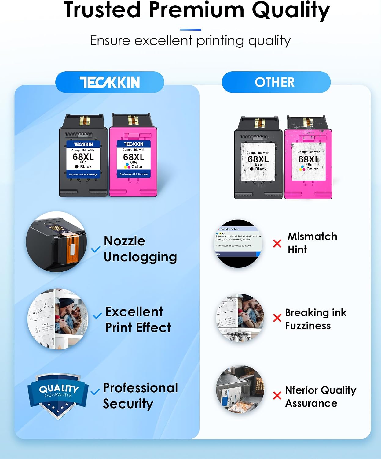Thumbnail 4 de 68XL Compatible Ink Cartridges, Black and Tri-Color Combo Pack