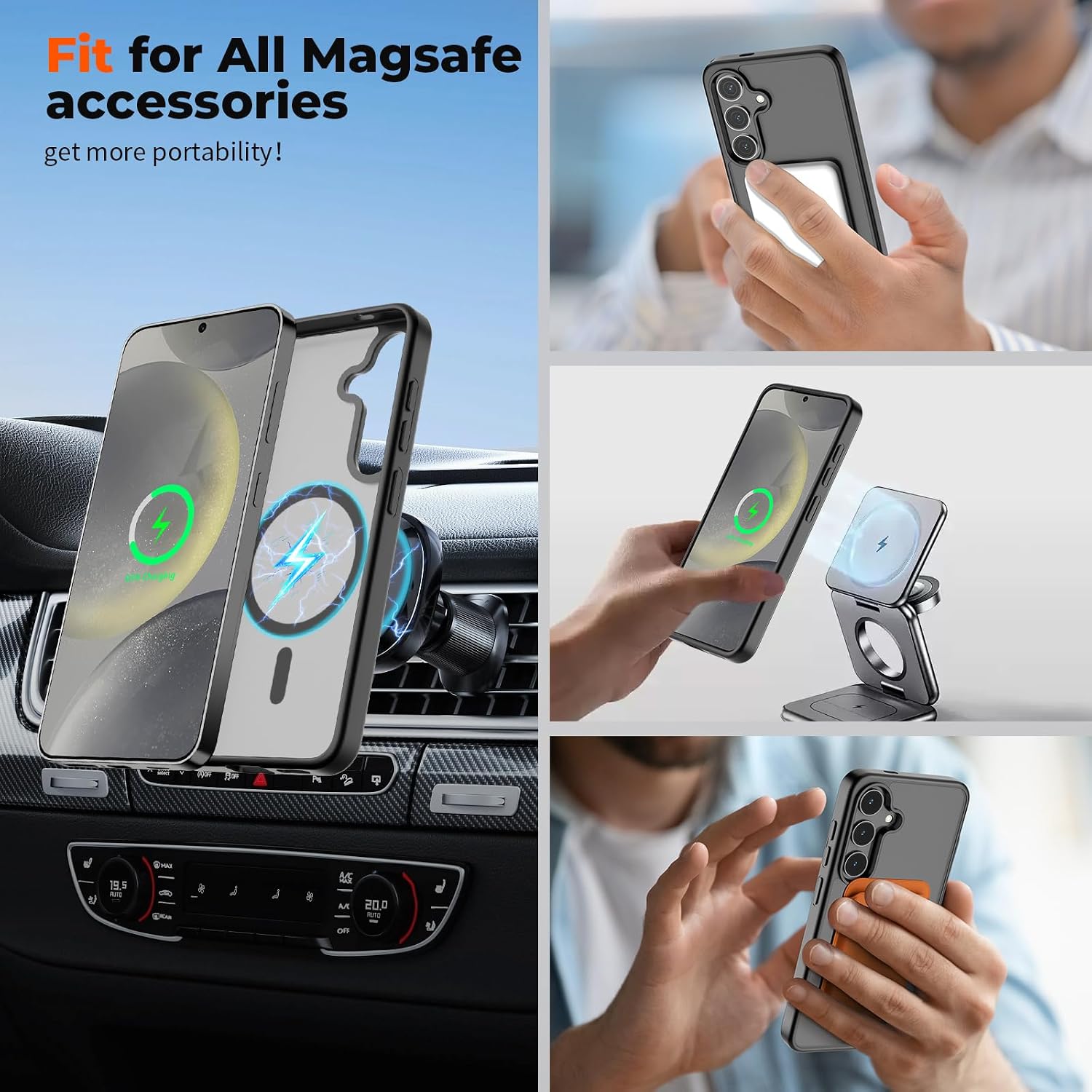 Detalle de SUPFINE Magnetic Samsung Galaxy S24 Slim Case