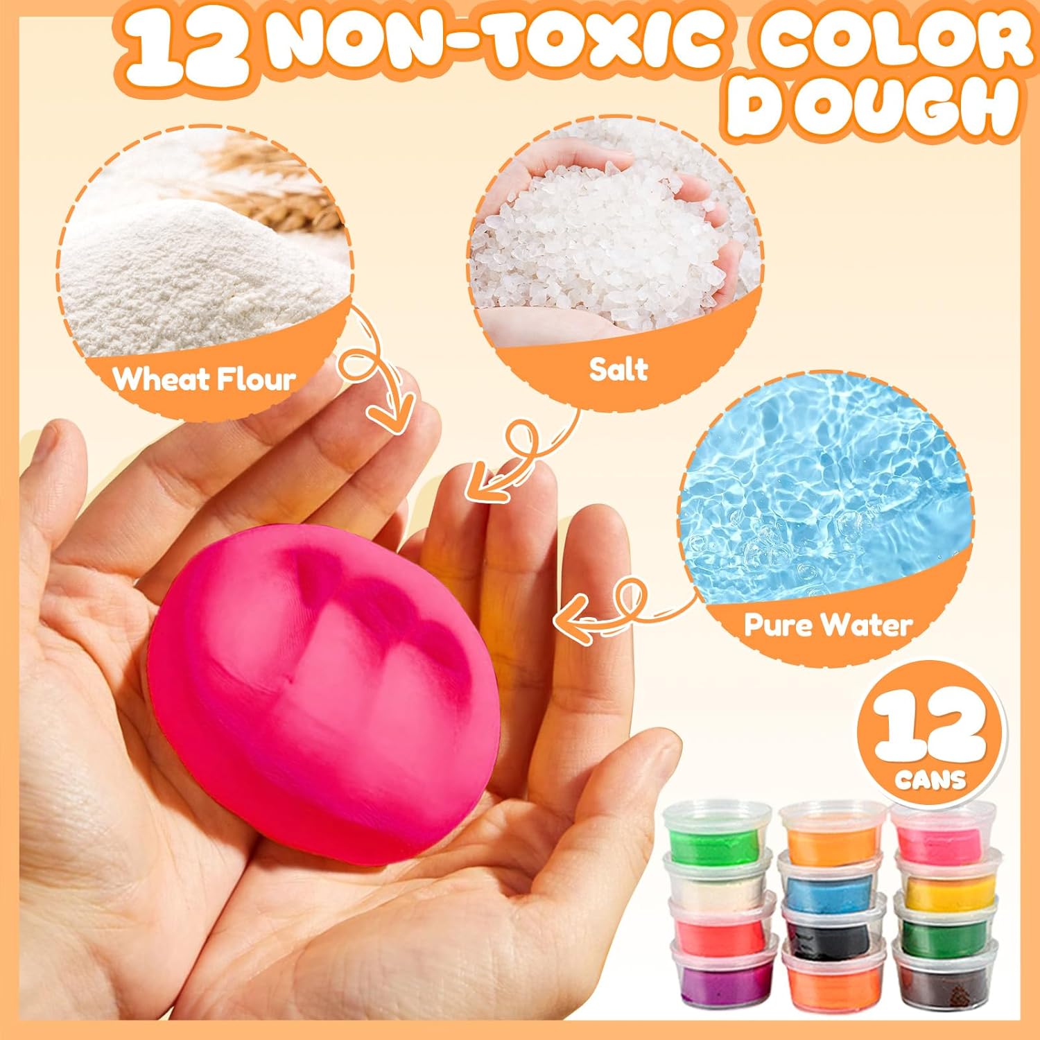 Thumbnail 4 de Crelloci Play Dough Set 12 colours 🍦