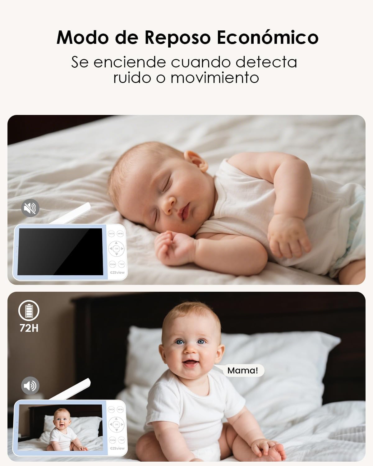 Thumbnail 6 de CZEview 2.5K Camara Vigilancia Bebé 5,5"