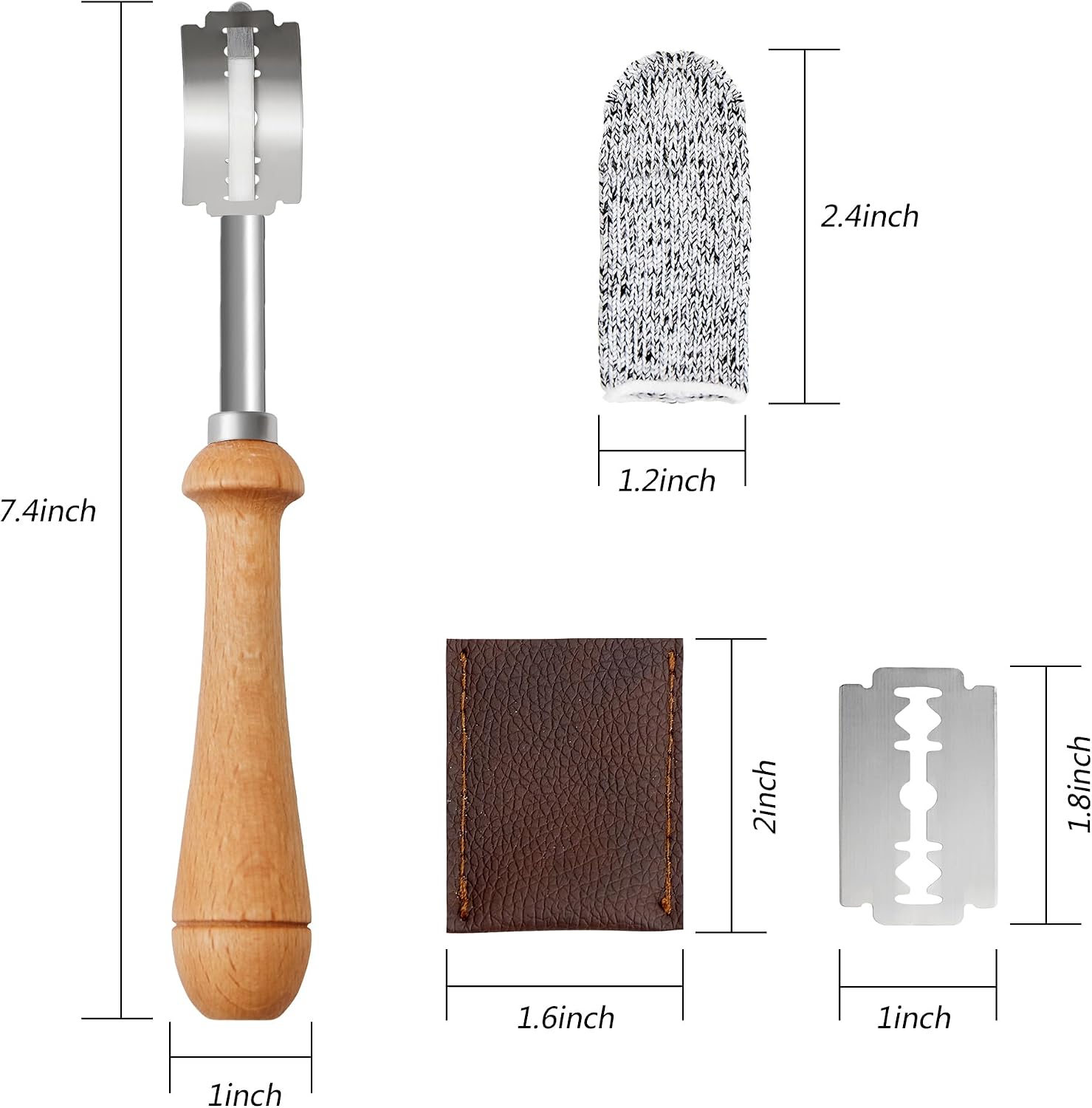 Detalle de Vinoil VS-BDKNIFE-04 Bread Lame with 10 Stainless Steel Blades