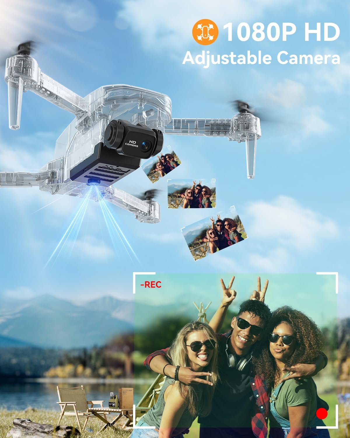 Detalle 2 de FERIETEL T29 C0 Drone 1080P