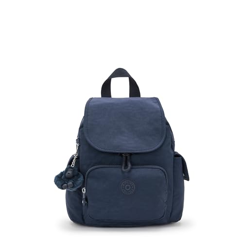 Detalle de Kipling City Pack Mini Mochila Pequeña Blue Bleu 2 – compacta, práctica y con el toque icónico de Kipling