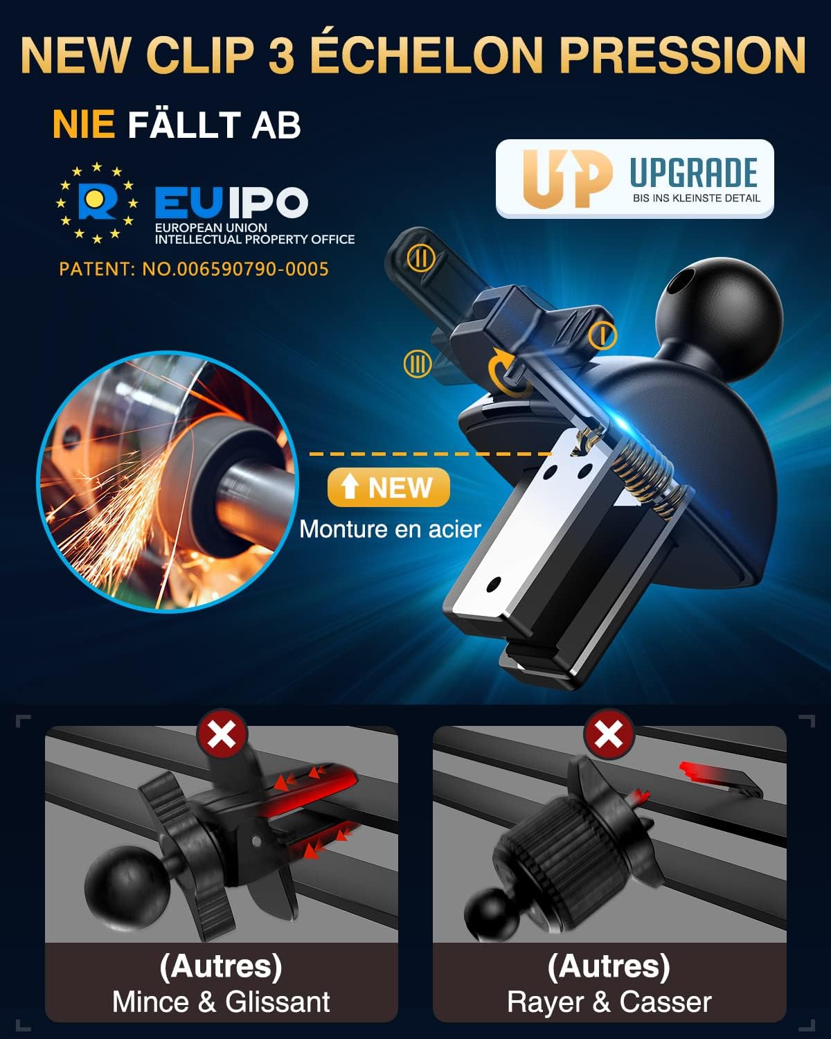 Thumbnail 6 de Support téléphone voiture VANMASS 20 KG