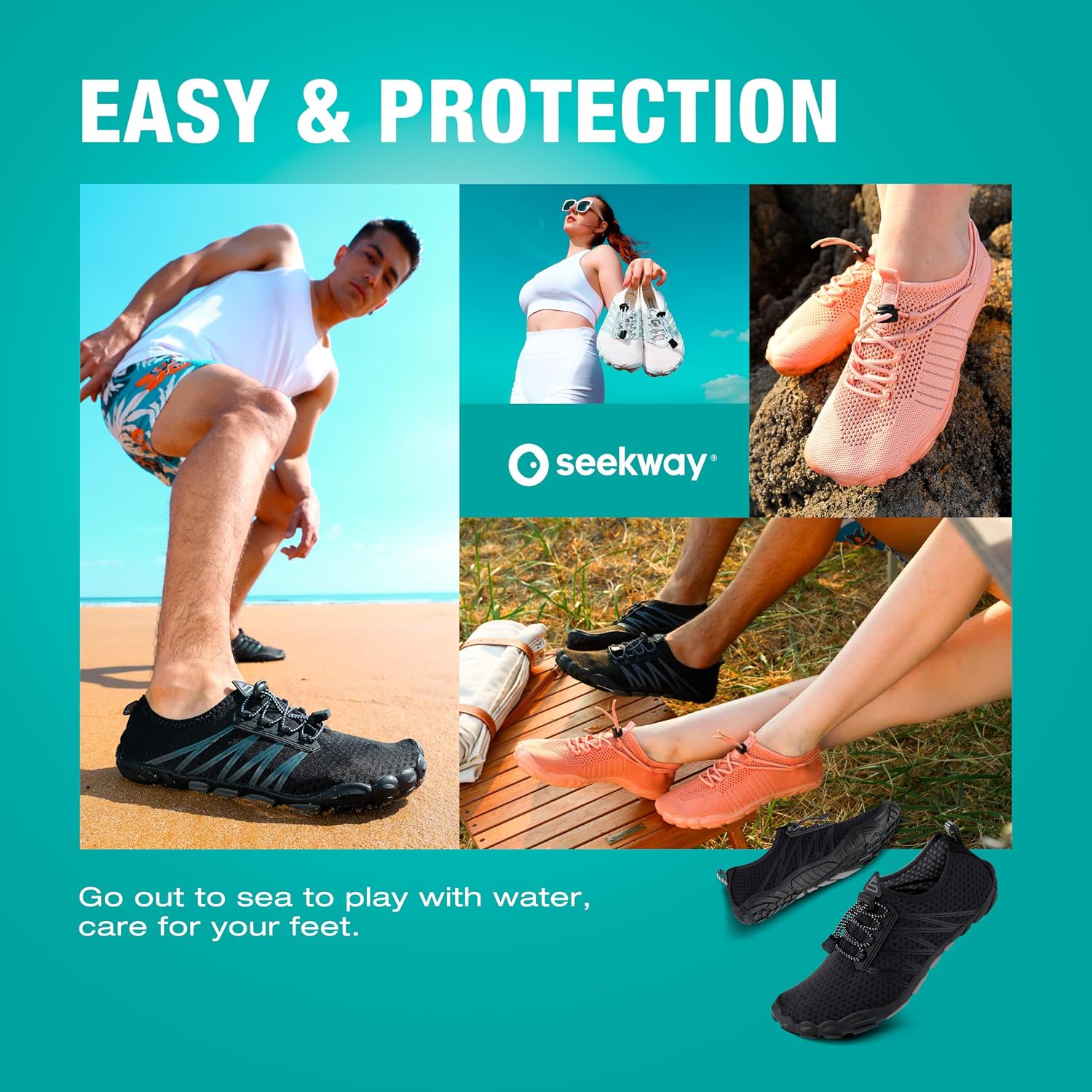Thumbnail 6 de SEEKWAY SP001 Water Shoes with Quick-Dry Upper and Non-Slip Rubber Soles