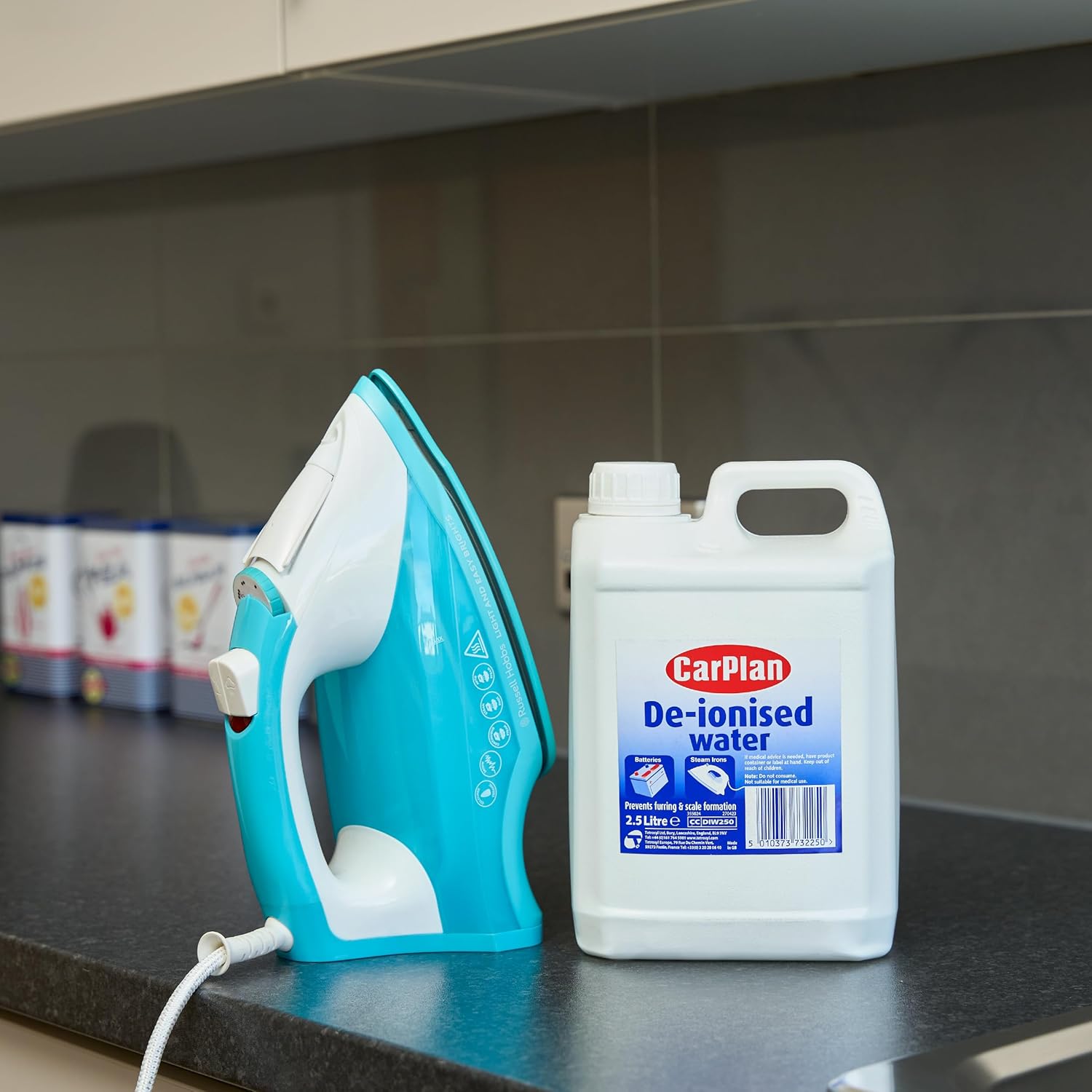 Detalle de Carplan Eau déionisée pour batteries et fers à vapeur, 2,5 L