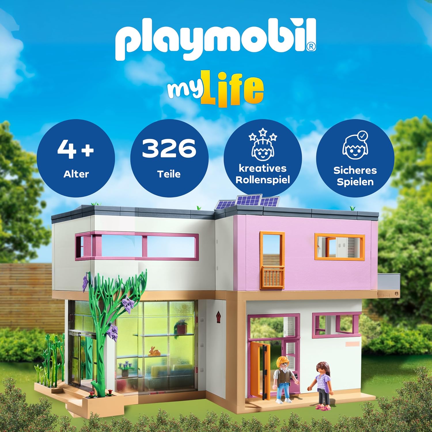 Thumbnail 1 de PLAYMOBIL MyLife 71607 Wohnhaus mit Wintergarten – inkl. zwei Figuren