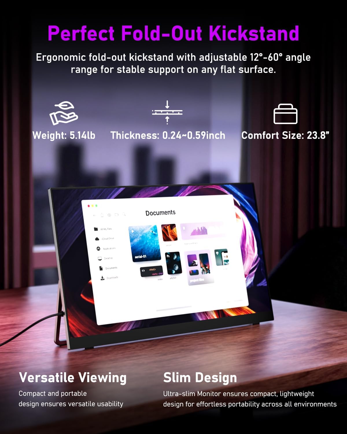 Thumbnail 4 de Yodoit 23.8" 4K Portable Monitor