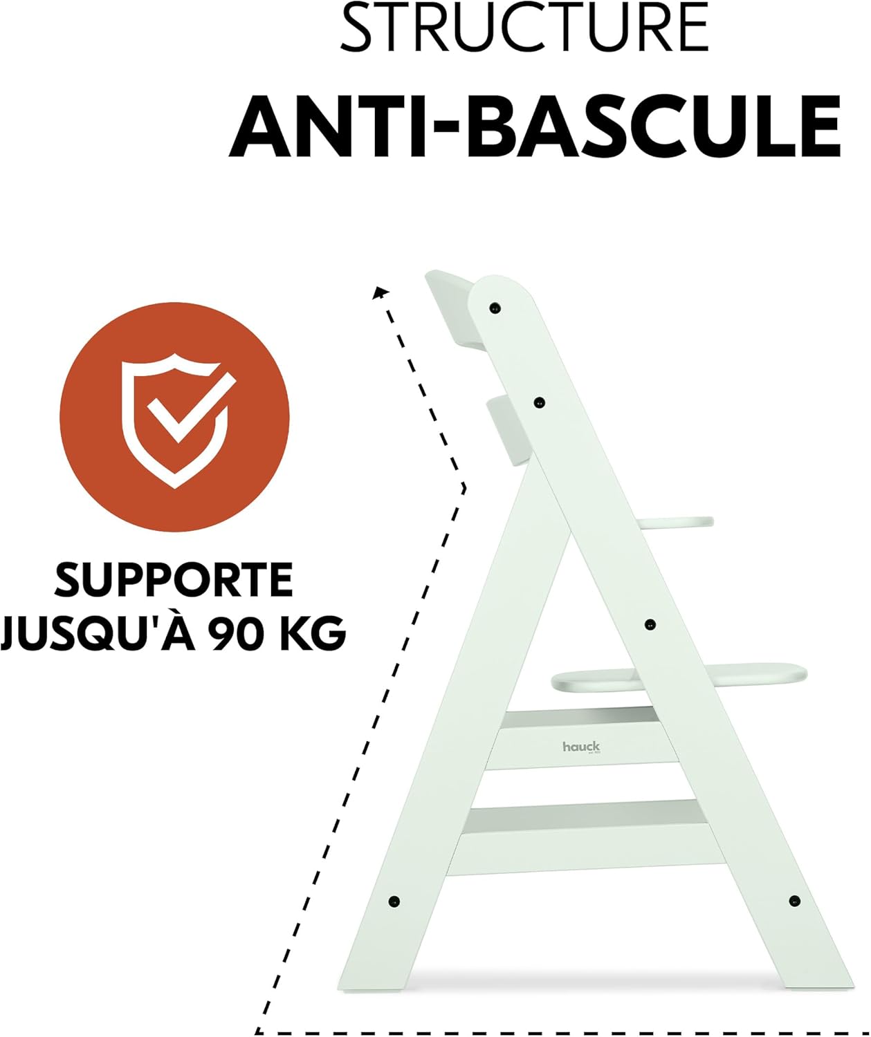 Thumbnail 6 de hauck Alpha Plus 4 en 1 Chaise Haute Bébé Évolutive avec Insert Nouveau-né – Menthe