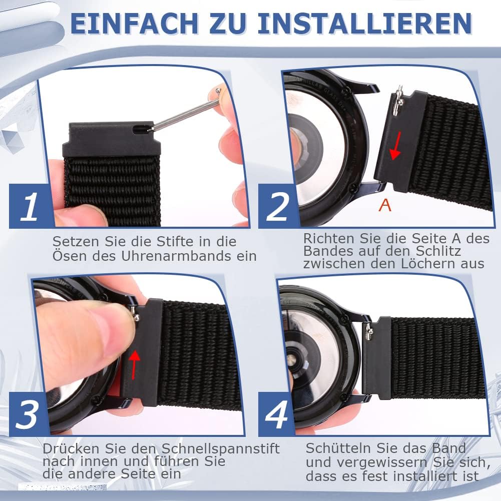Thumbnail 2 de Runostrich Nylon Armband 22mm Sportloop