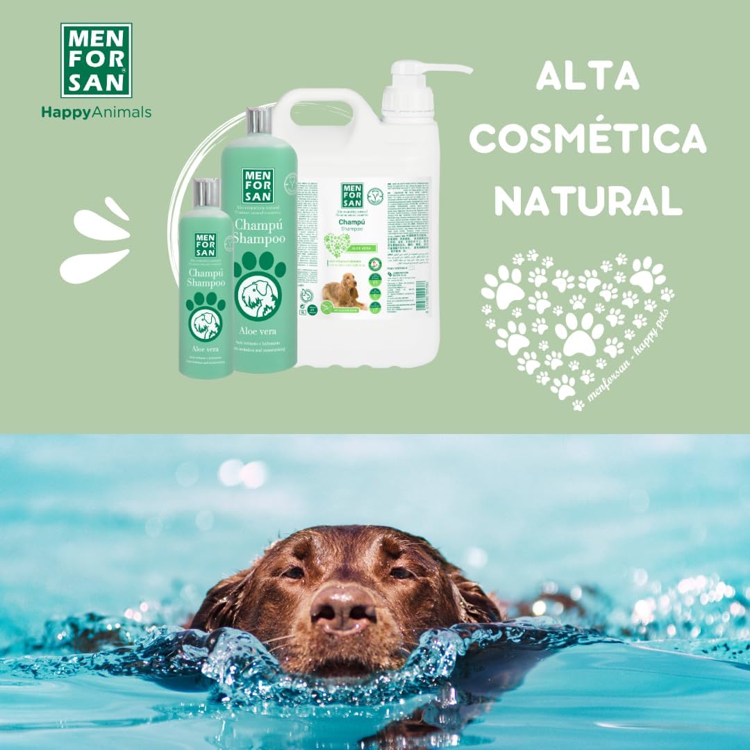Detalle 2 de Menforsan Aloe Vera Hundeshampoo – 1000 ml