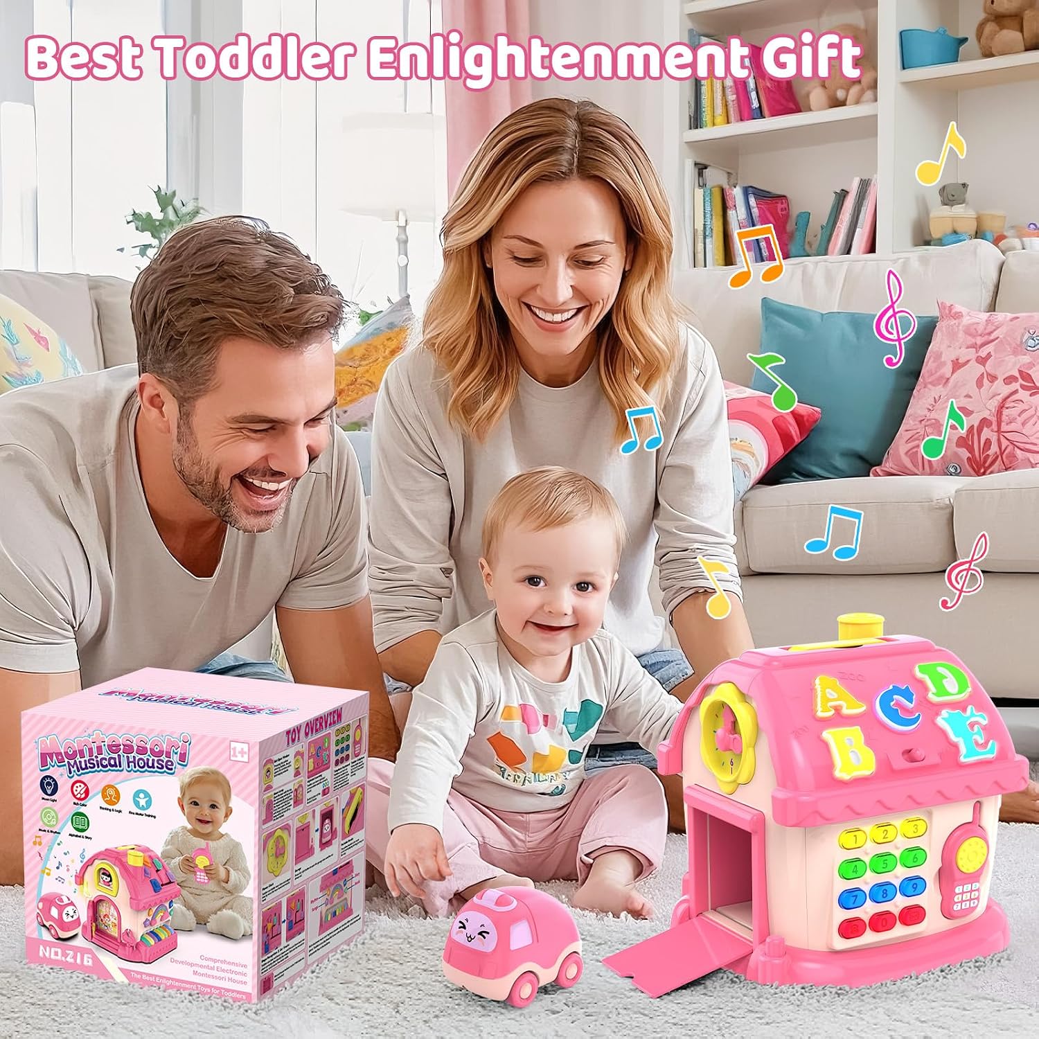 Thumbnail 6 de Fidecexv 12-in-1 Montessori Musical House toddler toy