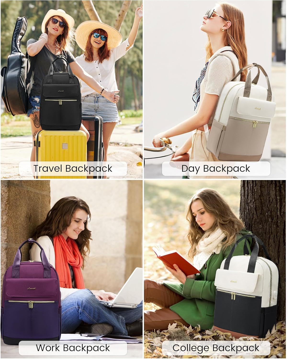 Thumbnail 6 de LOVEVOOK Rucksack Damen 15,6 Zoll