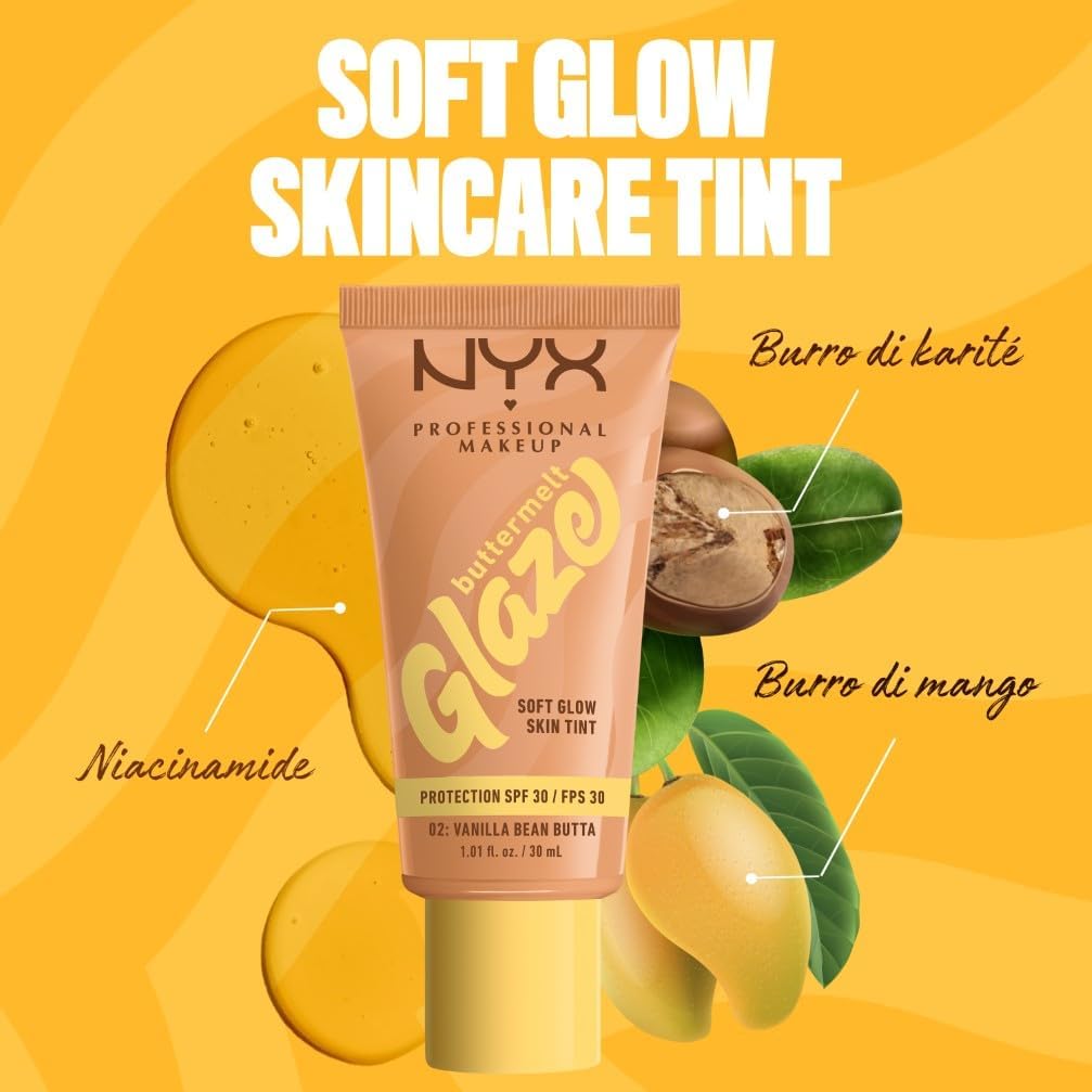 Detalle de NYX Professional Makeup Fondotinta Illuminante 02 Vanilla Bean Butta – incarnato uniforme e luminoso