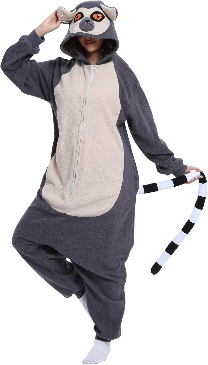 Detalle 2 de shelovely JTFO-LTYZIP-91-L uniseks eendelige pyjama voor volwassenen