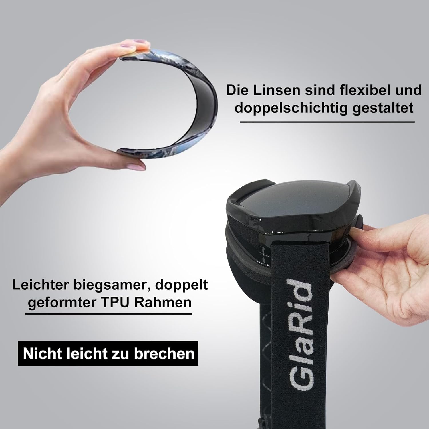 Thumbnail 4 de GlaRid Snowboard Skibrille 12 cm