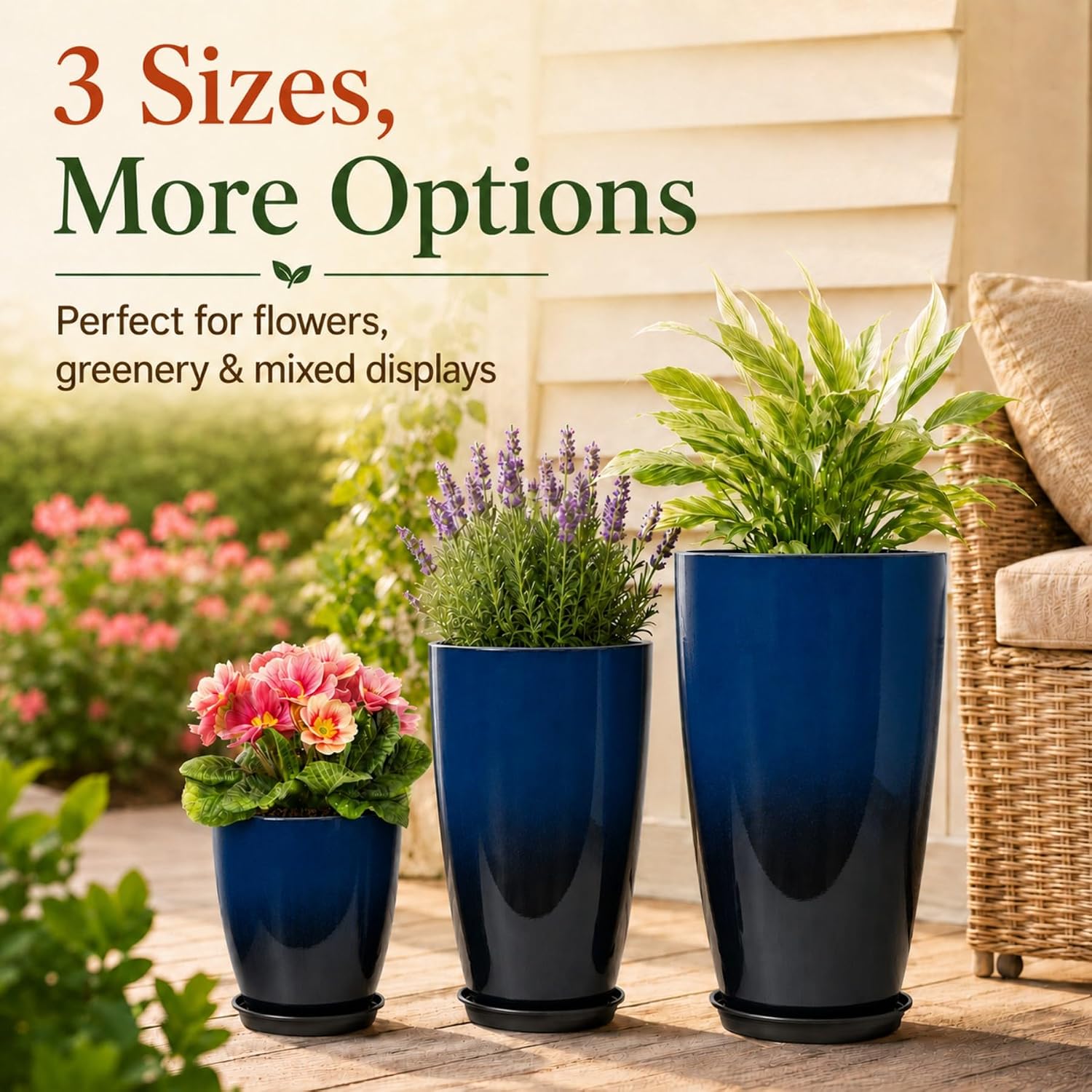 Thumbnail 3 de Neoaider Plastic Planter Set of 3
