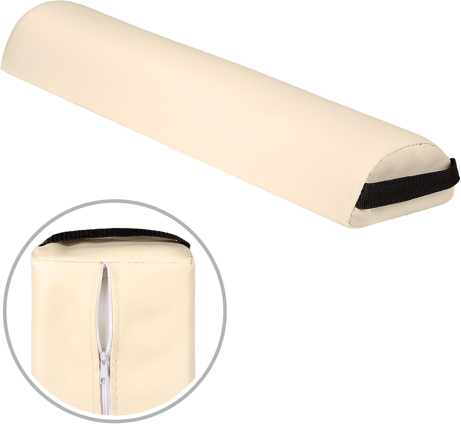 Detalle 1 de tectake 400430 pall med två massagerullar, beige