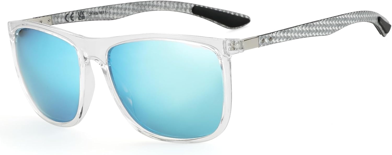 Thumbnail 6 de ZENOTTIC Square Polarised Sunglasses for Men – Ultralight Carbon Fibre, UV400 Protection