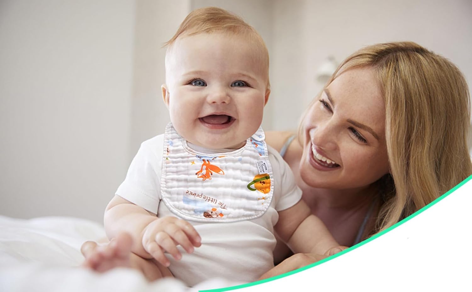 Thumbnail 2 de SLOSH wasserdichte Baby-Lätzchen (Set mit Druckknöpfen) für Neugeborene – 6 Stück