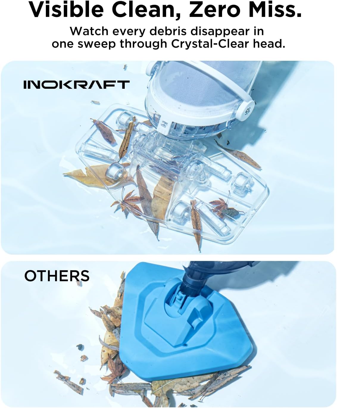 Detalle de InoKraft Cordless Pool Vacuum 18.5 GPM