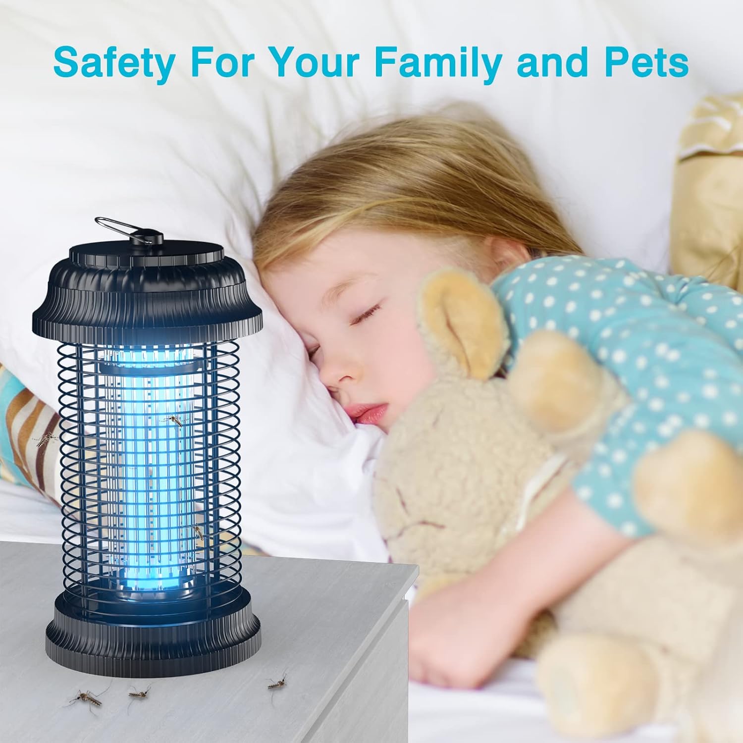 Thumbnail 4 de PALONE Lampada Antizanzare Elettrica 4500V / 20W UV, IPX4 – Ideale per Giardino Interno ed Esterno