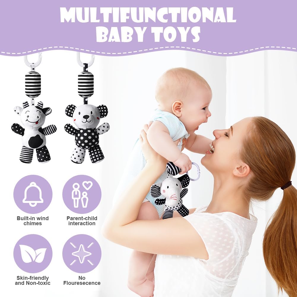 Thumbnail 2 de Aolso Baby pram pushchair hanging rattle set