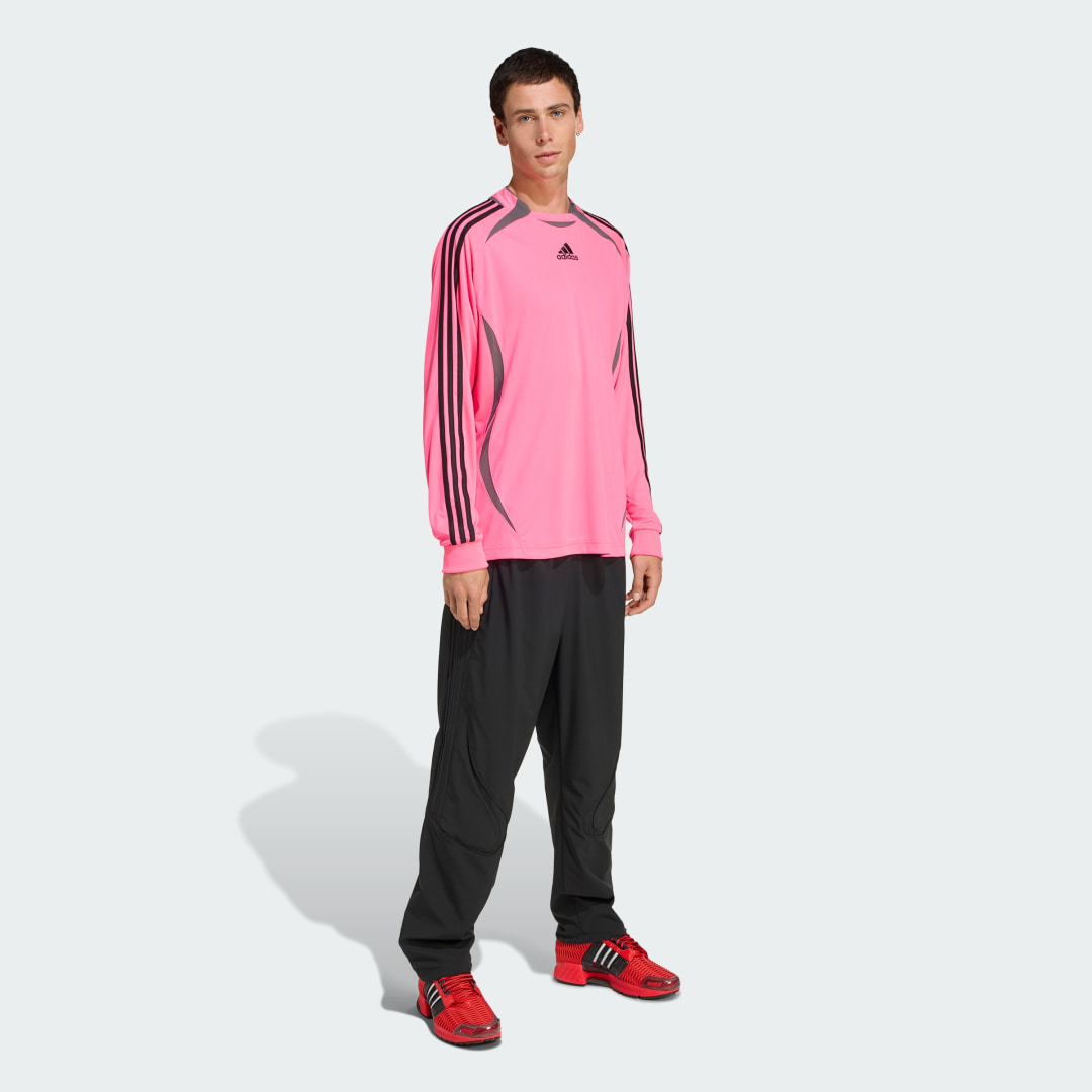 Detalle de Camiseta manga larga Teamgeist Adicolor de Adidas, rosa