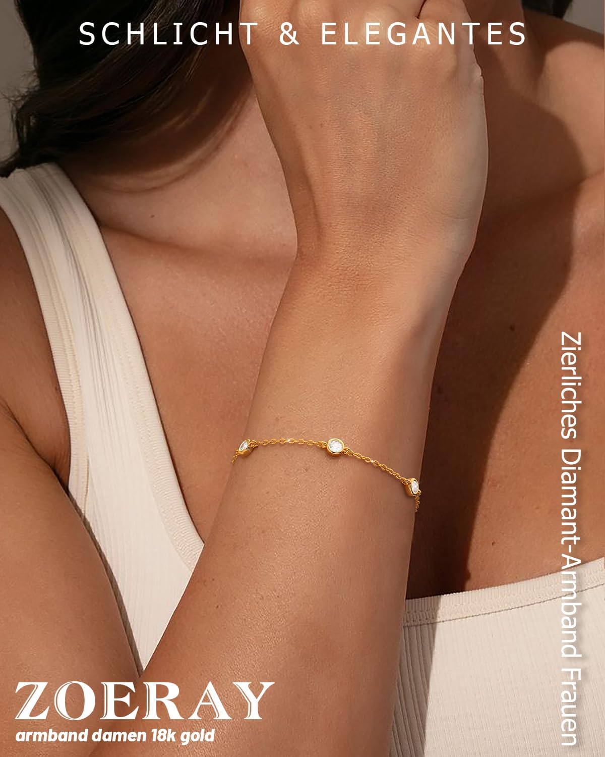 Detalle 2 de ZOERAY Armband Damen Verstellbar 16,5–20,5 cm
