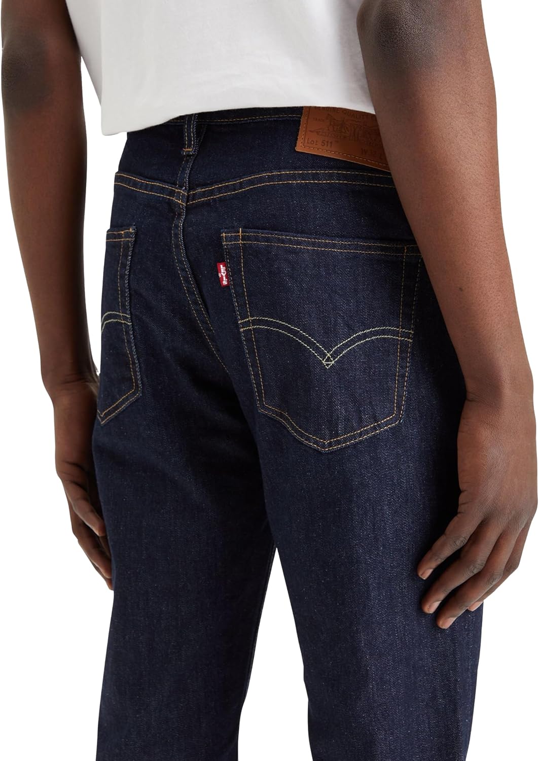 Detalle de Levi's 511 Slim Jeans Homme Rock Cod – 31W/32L, stretch et coupe moderne