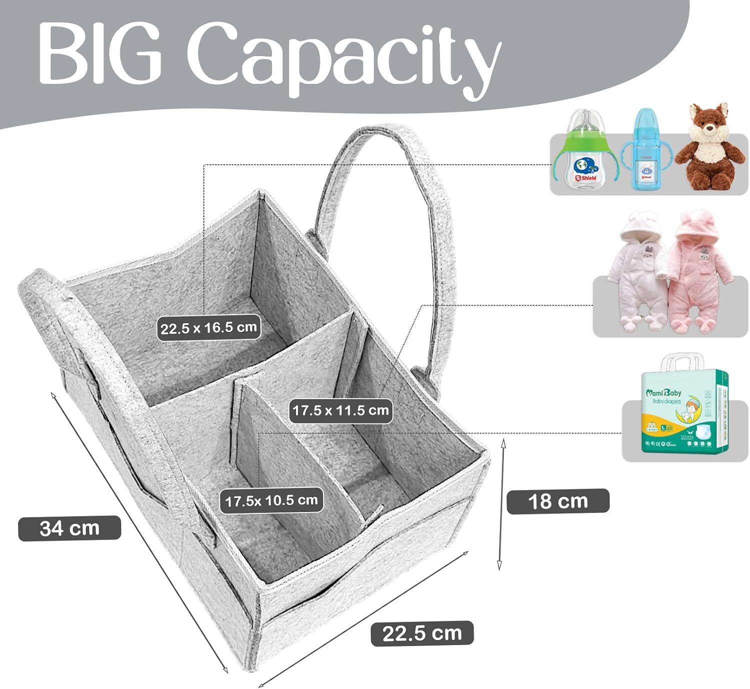 Detalle de Essential Baby Caddy for Newborns Diaper Organiser