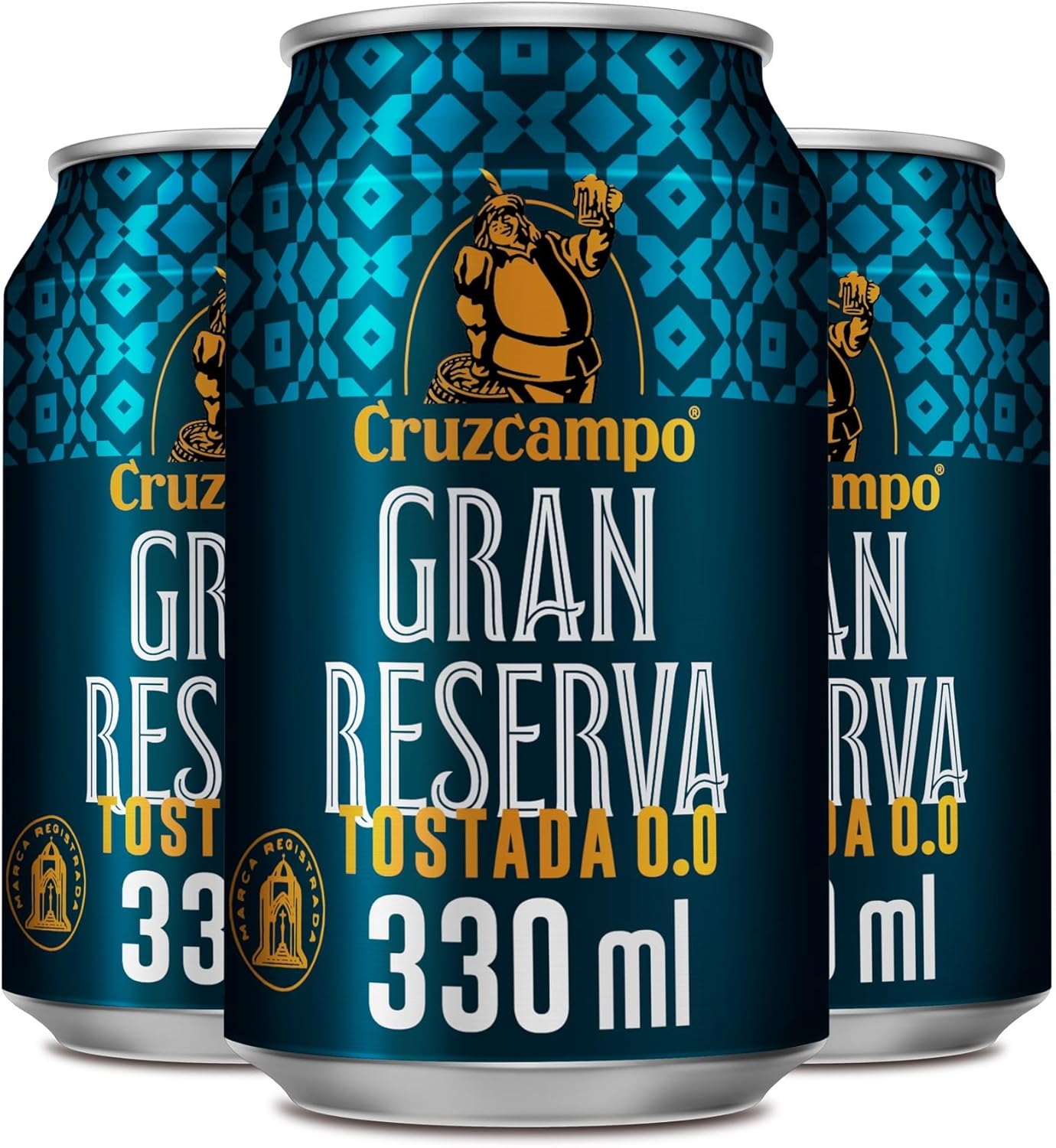 Detalle 2 de Cruzcampo Gran Reserva Tostada 0,0% Pack 24Latas 🍺
