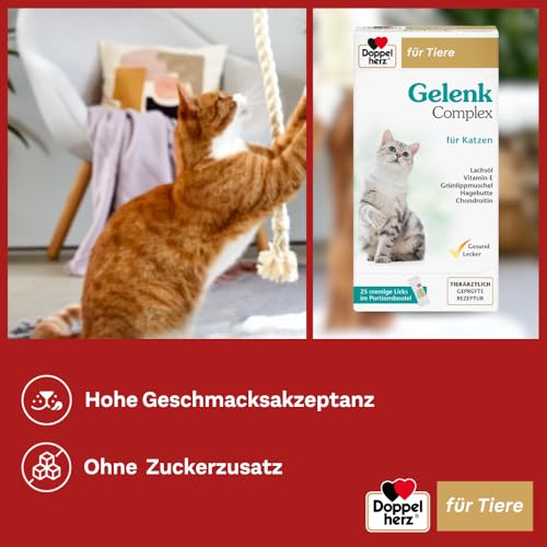 Detalle 2 de Doppelherz Gelenk Complex für Katzen – Cremige Licks mit Omega‑3, Grünlippmuschel und Chondroitin