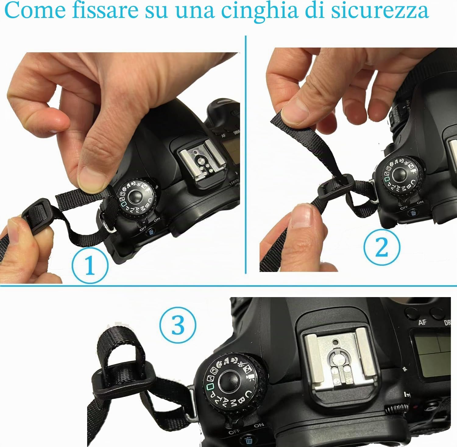 Detalle de Nicama Imbracatura Pettorale per Fotocamera — cinturino doppio, sgancio rapido e trasporto sicuro per DSLR