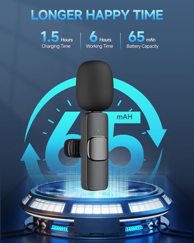 Thumbnail 6 de Caiord Professional Wireless Lavalier Microphone for iPhone and iPad