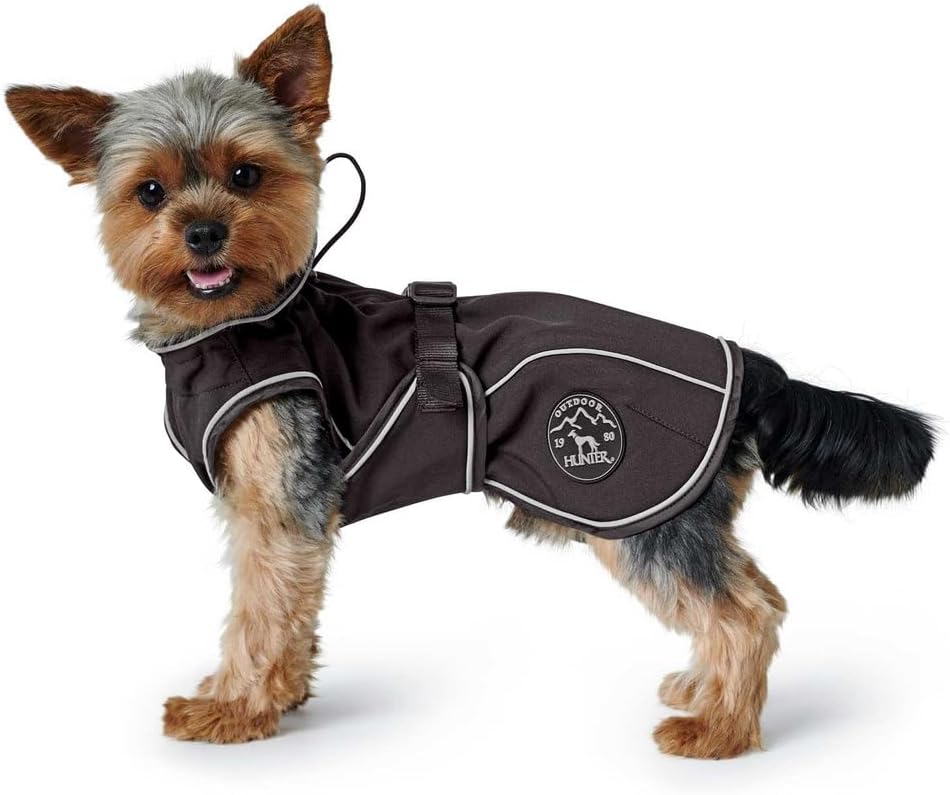 Thumbnail 2 de HUNTER Hundemantel UPPSALA SOFTSHELL (schwarz) – wasser- & winddicht mit Fleece-Innenfutter