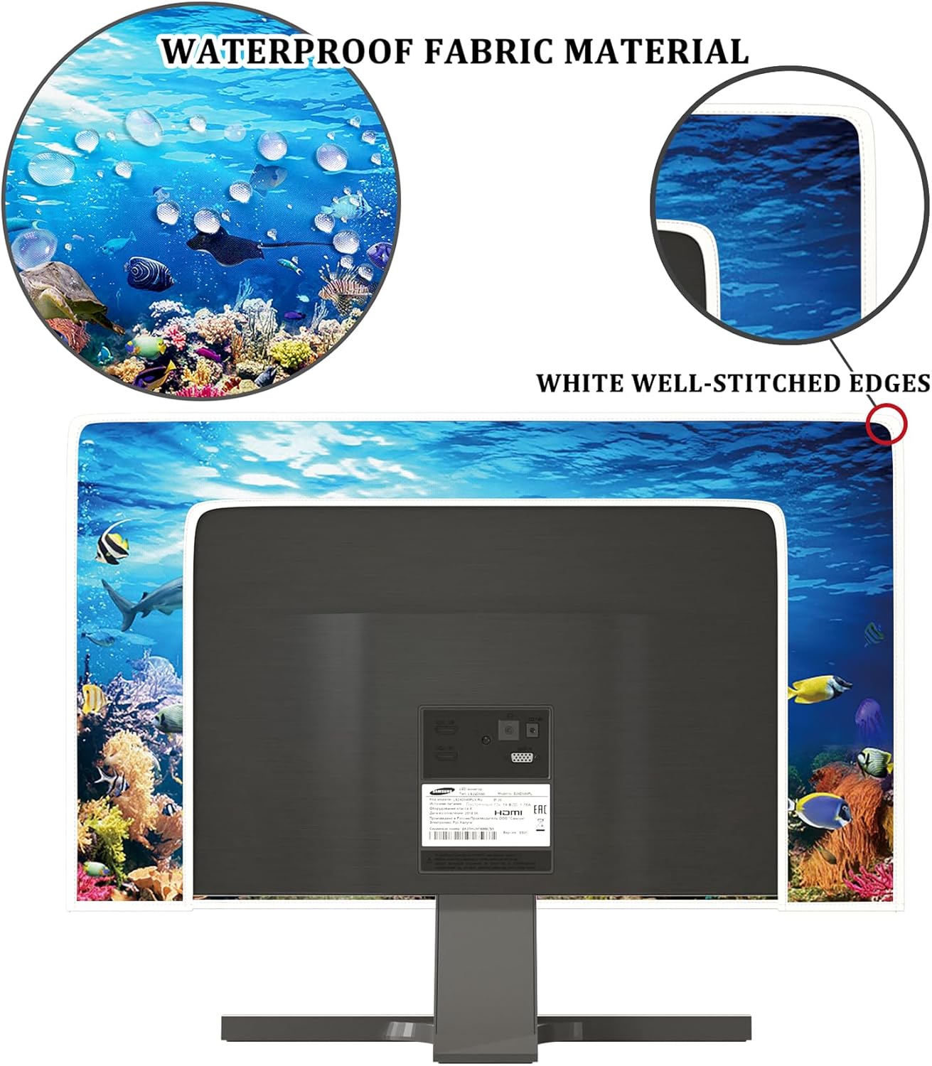 Detalle de Baocicco Underwater Waterproof Screen TV Cover (50–52 Inch): Dust-Proof, Anti-Scratch Protection for LED/LCD/OLED Display