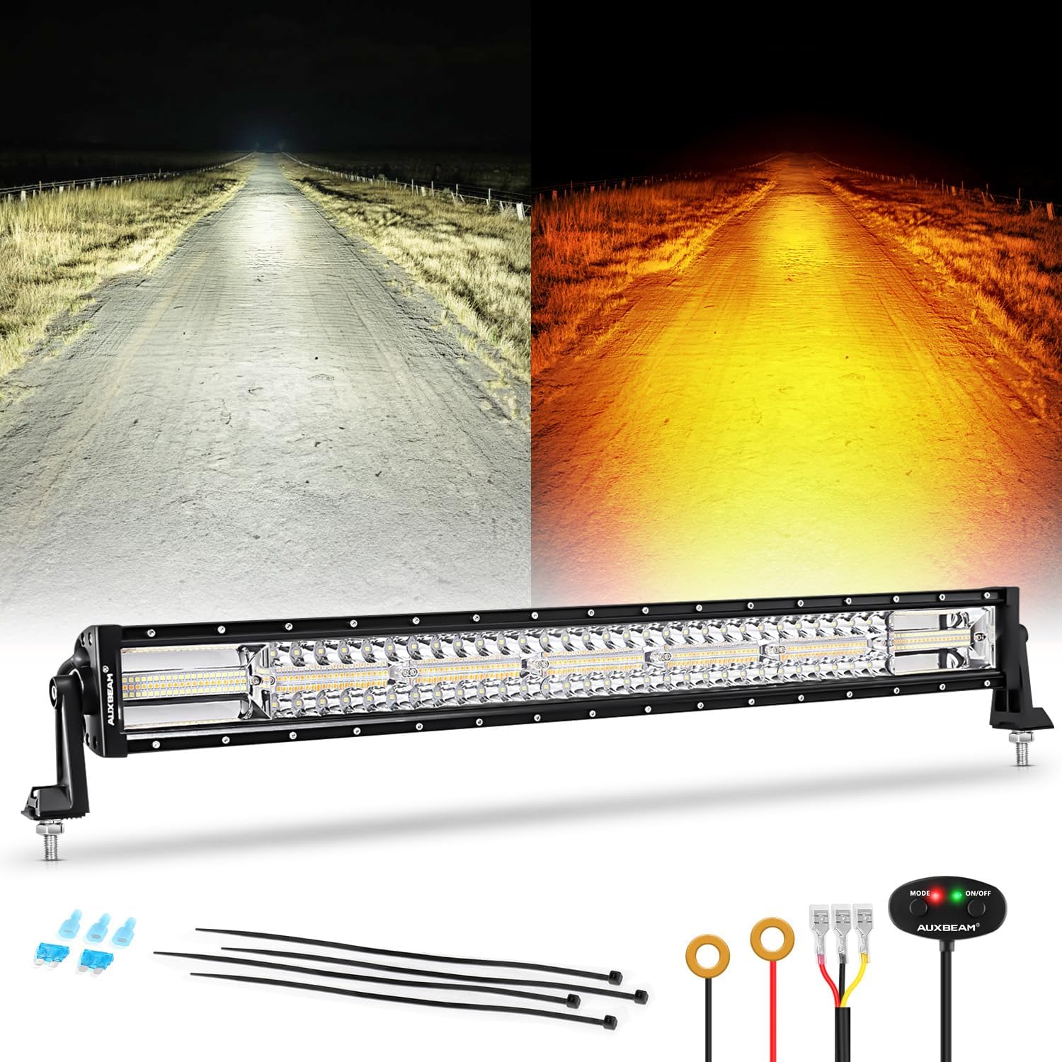 Detalle de Auxbeam 30-Inch 180W Dual-Color Light Bar