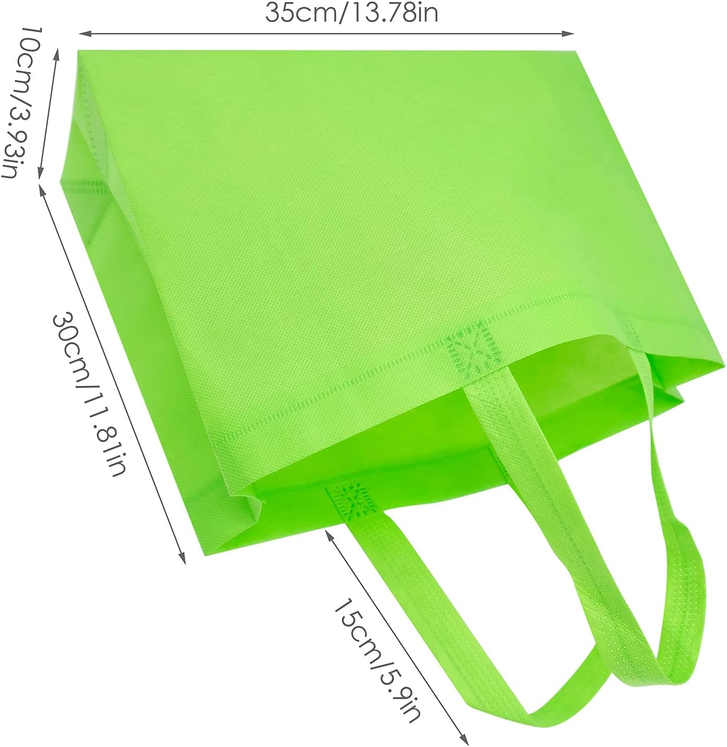 Thumbnail 6 de Cisolen 24-Piece Gift Bags with Handles – Large Non-Woven Reusable Tote Bags (12 Colours)