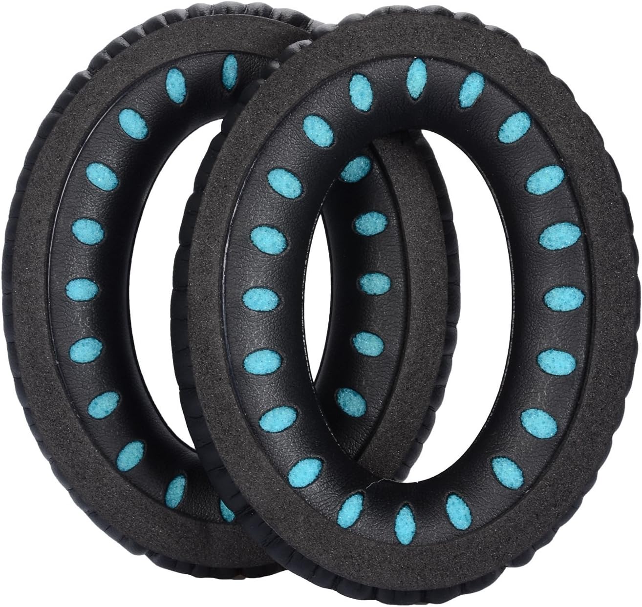 Detalle de Aurivor BS25BKBK00 Replacement Ear Pads, Black Faux Leather, Memory Foam