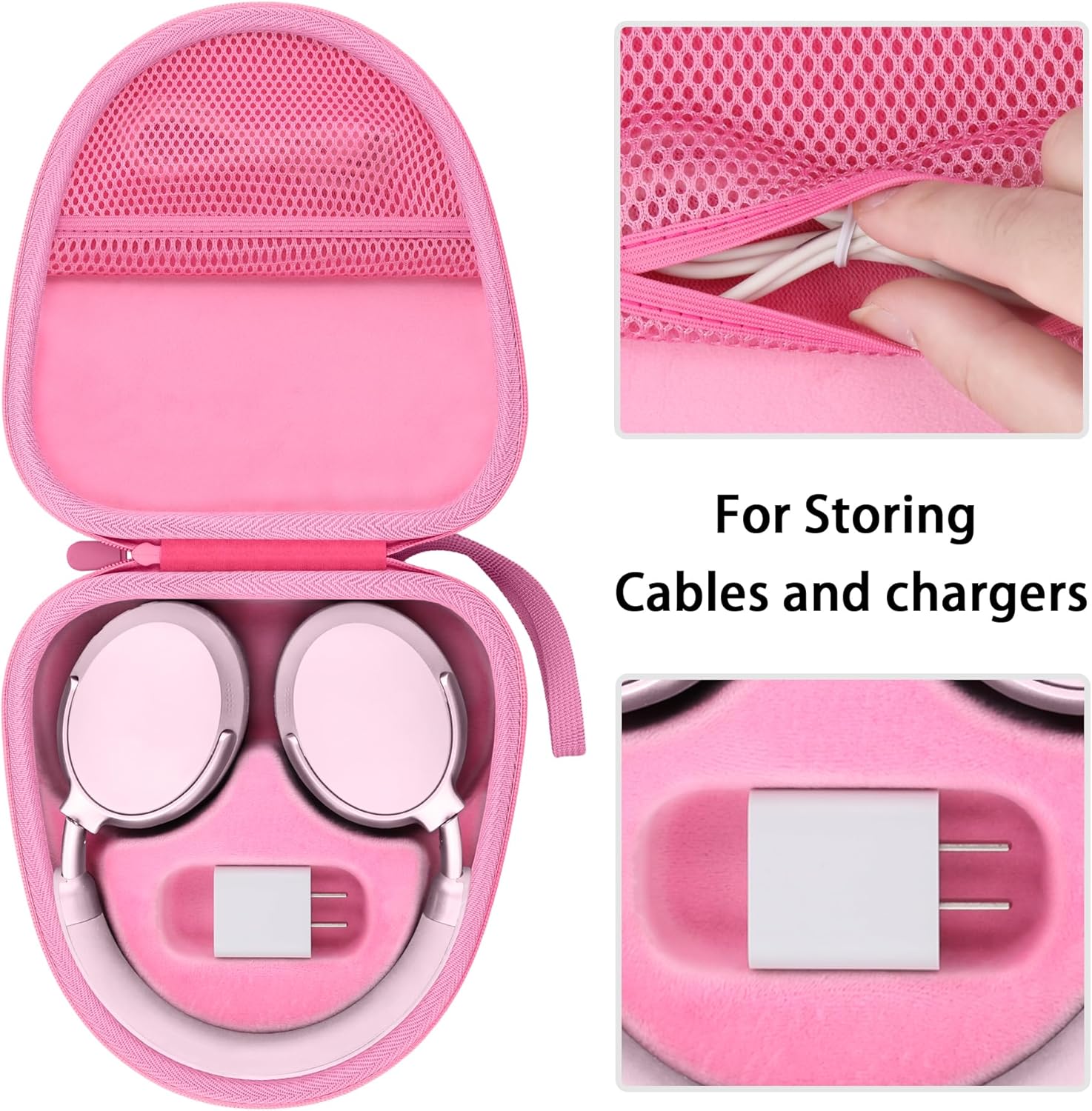 Detalle de co2CREA Hard Storage Case for Bose QuietComfort Headphones (Various Generations) – Protective Travel Case