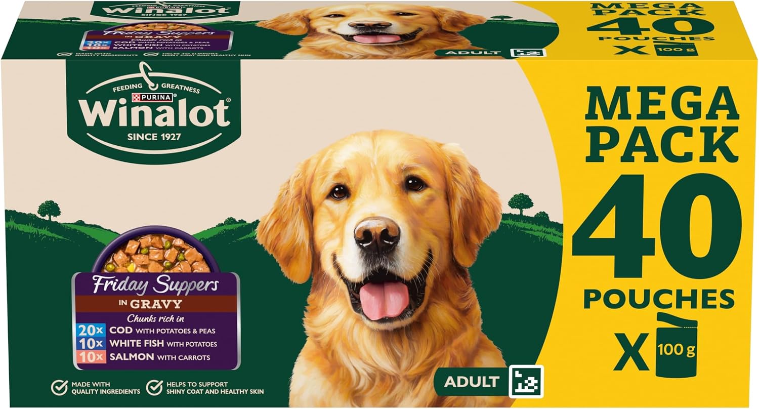 Detalle de WINALOT Sunday Dinner Mixed in Gravy Wet Dog Food 40x100g